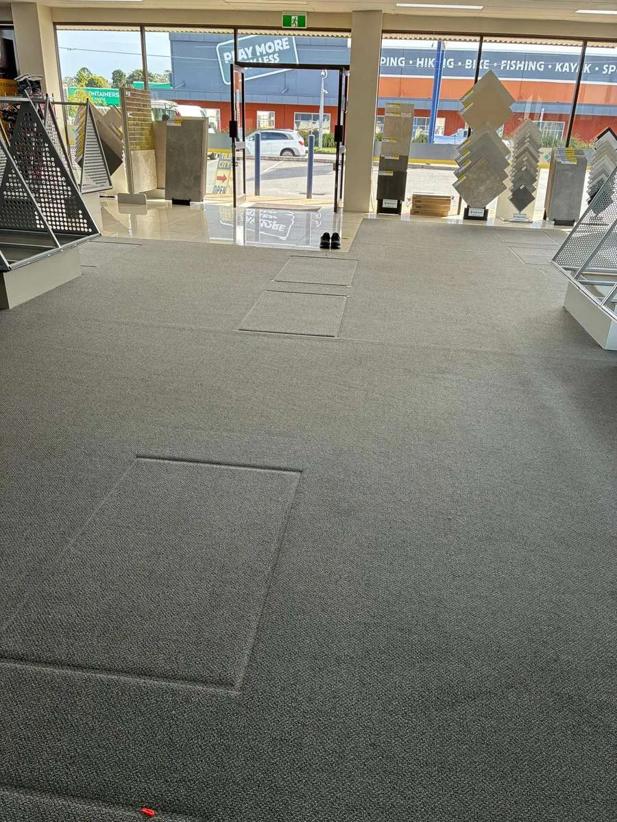480sqm carpet stretch result